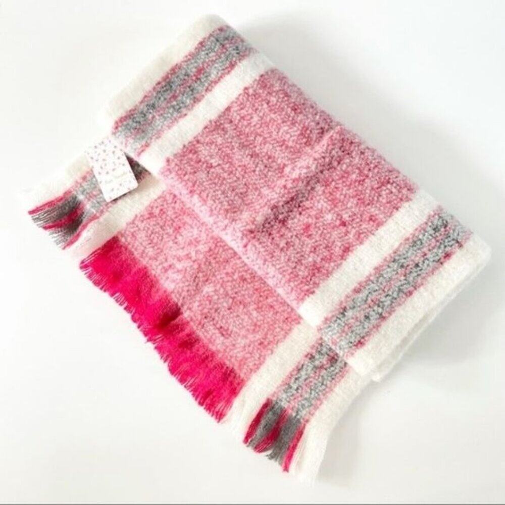 Free People Racer Stripe Brushed Blanket Scarf New with Tags Clean smoke free ho - Picture 3 of 7